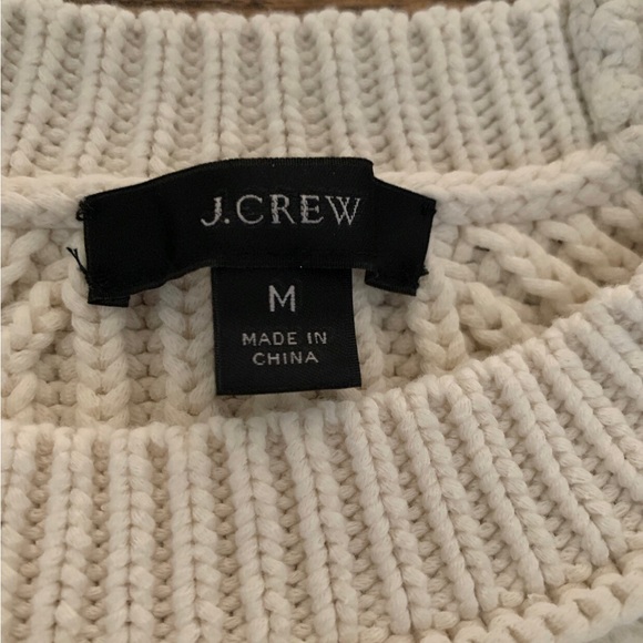 Cotton Ribbed Cropped J. Crew Sweater (M) - Picture 4 of 7